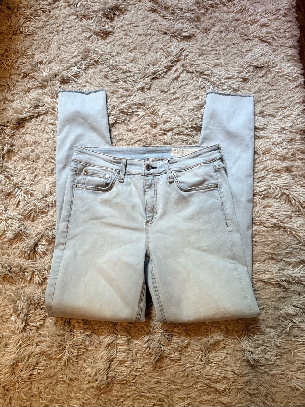 rag & bone Pale Blue Women's Skinny Jeans